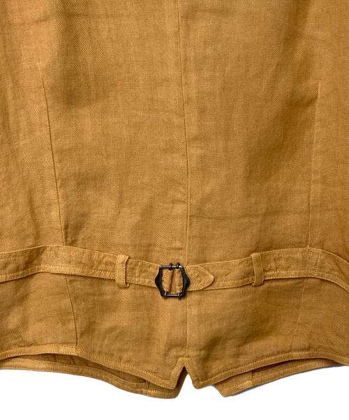 LARDINI（ラルディーニ）LARDINI (ラルディーニ) リネンベスト オレンジ サイズ:50の古着・服飾アイテム