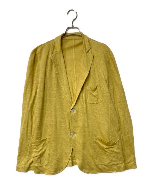 GRAN SASSO（グランサッソ）GRAN SASSO (グランサッソ) リネンジャケット イエロー サイズ:48の古着・服飾アイテム