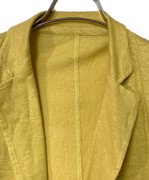 GRAN SASSO（グランサッソ）GRAN SASSO (グランサッソ) リネンジャケット イエロー サイズ:48の古着・服飾アイテム