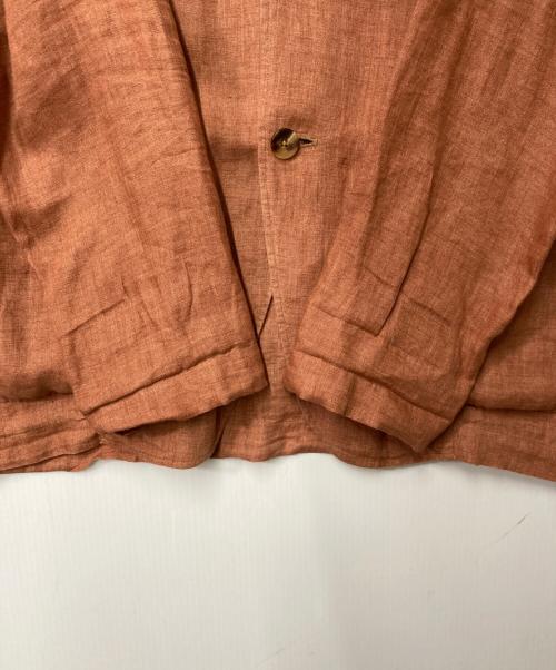 LARDINI（ラルディーニ）LARDINI (ラルディーニ) リネンシャツジャケット ブラウン サイズ:Ｍの古着・服飾アイテム