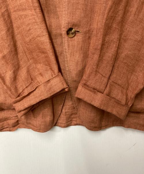 LARDINI（ラルディーニ）LARDINI (ラルディーニ) リネンシャツジャケット ブラウン サイズ:Ｍの古着・服飾アイテム