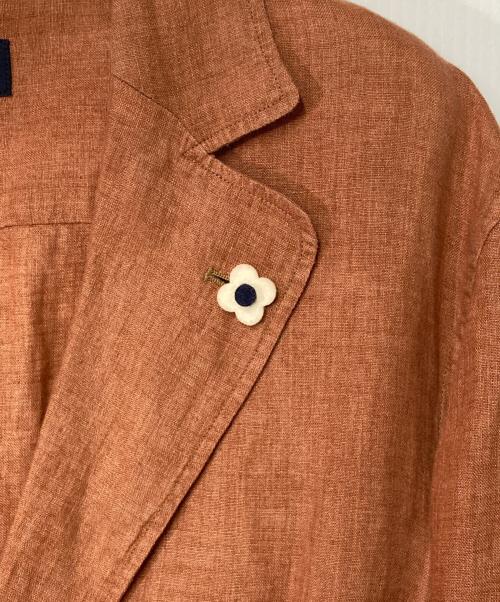 LARDINI（ラルディーニ）LARDINI (ラルディーニ) リネンシャツジャケット ブラウン サイズ:Ｍの古着・服飾アイテム