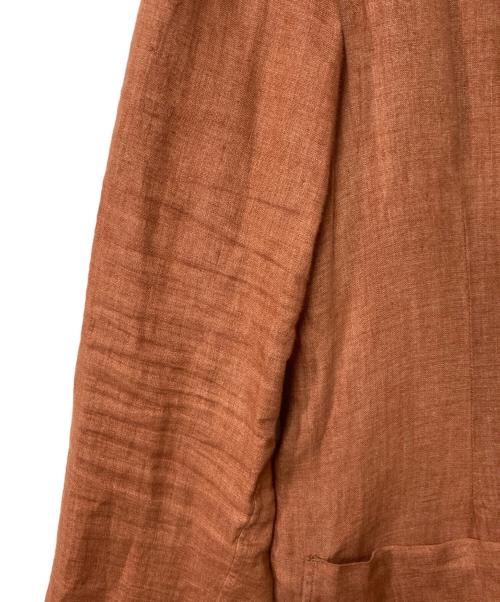 LARDINI（ラルディーニ）LARDINI (ラルディーニ) リネンシャツジャケット ブラウン サイズ:Ｍの古着・服飾アイテム