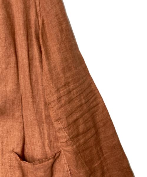 LARDINI（ラルディーニ）LARDINI (ラルディーニ) リネンシャツジャケット ブラウン サイズ:Ｍの古着・服飾アイテム