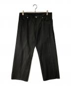 yohji yamamoto+noirヨウジヤマモトプリュスノアール）の古着「むら染めパンツ」｜ブラック