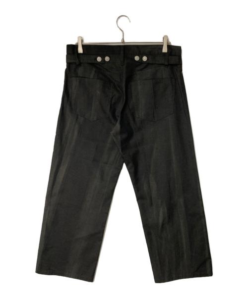 yohji yamamoto+noir（ヨウジヤマモトプリュスノアール）yohji yamamoto+Noir (ヨウジヤマモトプリュスノアール) むら染めパンツ ブラック サイズ:2の古着・服飾アイテム