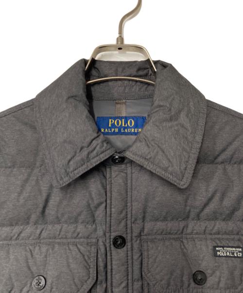 POLO RALPH LAUREN（ポロ・ラルフローレン）POLO RALPH LAUREN (ポロ・ラルフローレン) ダウンシャツジャケット グレー サイズ:XSの古着・服飾アイテム