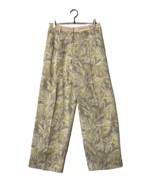 TODAYFUL（トゥデイフル）TODAYFUL (トゥデイフル) リーフタックトラウザーズ イエロー サイズ:36の古着・服飾アイテム