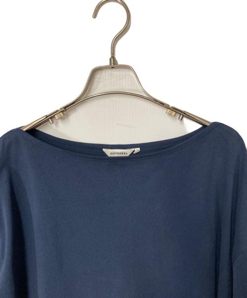 marimekko（マリメッコ）marimekko (マリメッコ) ウニッコ柄カットワークワンピース ネイビー サイズ:Lの古着・服飾アイテム