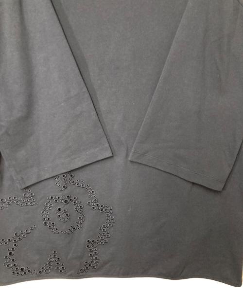 marimekko（マリメッコ）marimekko (マリメッコ) ウニッコ柄カットワークワンピース ネイビー サイズ:Lの古着・服飾アイテム