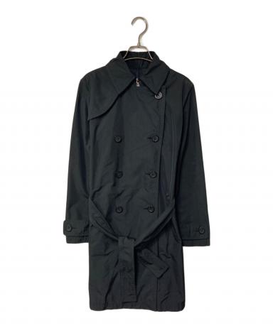 中古・古着通販】MONCLER (モンクレール) トレンチコート ブラック