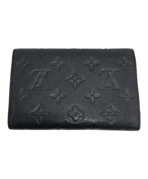 LOUIS VUITTON（ルイ ヴィトン）LOUIS VUITTON (ルイ ヴィトン) ポルトフォイユ キュリーズ コンパクト 3つ折り財布 ブラックの古着・服飾アイテム
