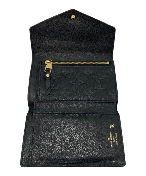 LOUIS VUITTON（ルイ ヴィトン）LOUIS VUITTON (ルイ ヴィトン) ポルトフォイユ キュリーズ コンパクト 3つ折り財布 ブラックの古着・服飾アイテム