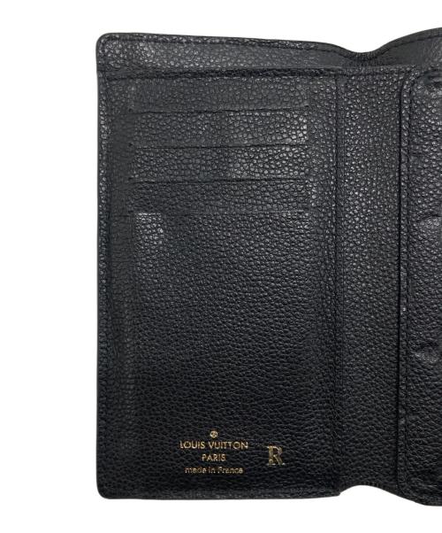 LOUIS VUITTON（ルイ ヴィトン）LOUIS VUITTON (ルイ ヴィトン) ポルトフォイユ キュリーズ コンパクト 3つ折り財布 ブラックの古着・服飾アイテム