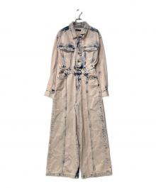 MAISON SPECIAL（メゾンスペシャル）の古着「デニムジャンプスーツ」｜ピンク×インディゴ