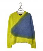 stussyステューシー）の古着「Brushed Dot Sweater」｜イエロー×グリーン×ブルー