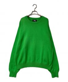 stussy（ステューシー）の古着「BENT CROWN SWEATER」｜グリーン