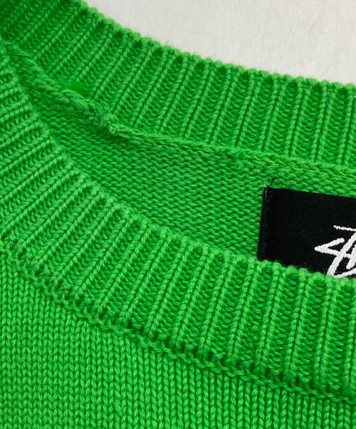 stussy（ステューシー）stussy (ステューシー) BENT CROWN SWEATER グリーン サイズ:XLの古着・服飾アイテム