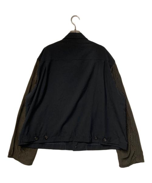 Y's for men（ワイズフォーメン）Y'S for men (ワイズフォーメン) ウール切替ジャケット ブラック サイズ:表記無しの古着・服飾アイテム