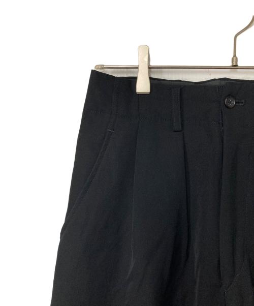 Yohji Yamamoto pour homme（ヨウジヤマモト プールオム）Yohji Yamamoto pour homme (ヨウジヤマモト プールオム) ウールギャバツータックパンツ ブラック サイズ:Sの古着・服飾アイテム