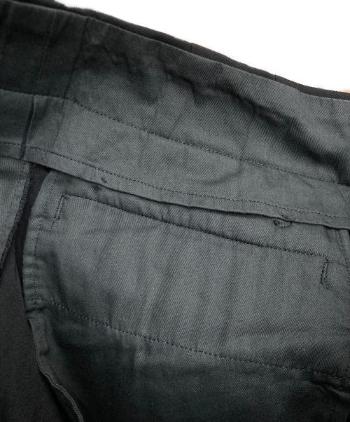 Yohji Yamamoto pour homme（ヨウジヤマモト プールオム）Yohji Yamamoto pour homme (ヨウジヤマモト プールオム) ウールギャバツータックパンツ ブラック サイズ:Sの古着・服飾アイテム