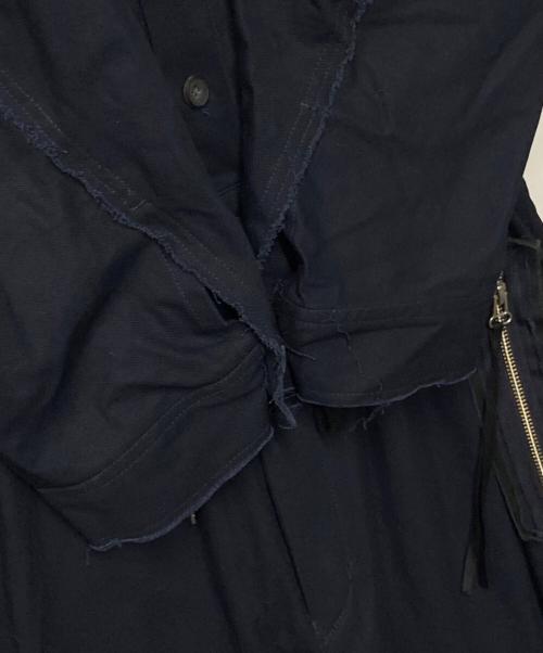 MAISON SPECIAL（メゾンスペシャル）MAISON SPECIAL (メゾンスペシャル) Prime-Over High Twisted Cotton Cut-Off Jumpsuit ネイビー サイズ:1の古着・服飾アイテム