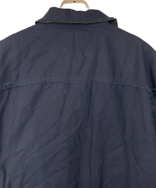 MAISON SPECIAL（メゾンスペシャル）MAISON SPECIAL (メゾンスペシャル) Prime-Over High Twisted Cotton Cut-Off Jumpsuit ネイビー サイズ:1の古着・服飾アイテム