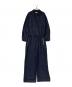 MAISON SPECIAL（メゾンスペシャル）の古着「Prime-Over High Twisted Cotton Cut-Off Jumpsuit」｜ネイビー