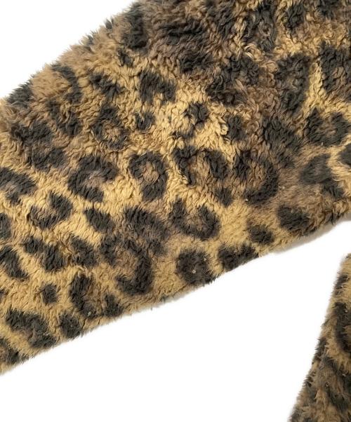 JOHNBULL（ジョンブル）Johnbull (ジョンブル) MUSE de Deuxieme Classe (ミューズ ドゥーズィエム クラス) LEOPARD FLEECE ZIP パーカー ブラウン×ブラック サイズ:FREEの古着・服飾アイテム