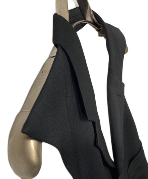 COMME des GARCONS HOMME DEUX（コムデギャルソン オム ドゥ）COMME des GARCONS HOMME DEUX (コムデギャルソン オム ドゥ) バックベルトデザインベスト ブラック サイズ:Sの古着・服飾アイテム