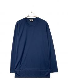 COMME des GARCONS HOMME DEUX（コムデギャルソン オム ドゥ）の古着「スリットデザインロングスリーブカットソー」｜ネイビー