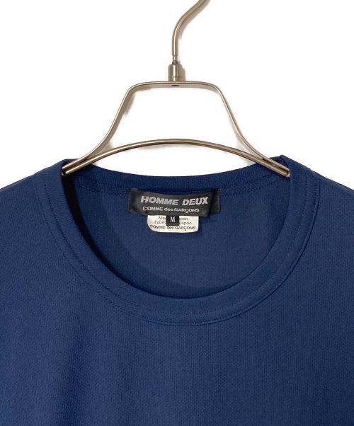 COMME des GARCONS HOMME DEUX（コムデギャルソン オム ドゥ）COMME des GARCONS HOMME DEUX (コムデギャルソン オム ドゥ) スリットデザインロングスリーブカットソー ネイビー サイズ:Mの古着・服飾アイテム