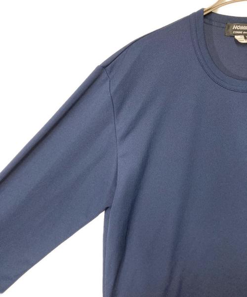 COMME des GARCONS HOMME DEUX（コムデギャルソン オム ドゥ）COMME des GARCONS HOMME DEUX (コムデギャルソン オム ドゥ) スリットデザインロングスリーブカットソー ネイビー サイズ:Mの古着・服飾アイテム
