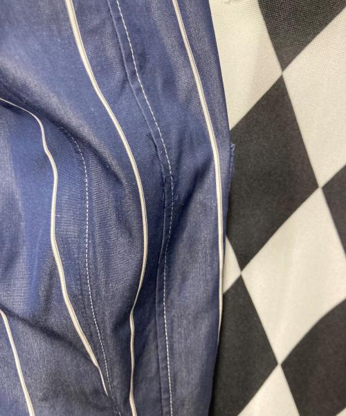 COMME des GARCONS HOMME PLUS（コムデギャルソンオムプリュス）COMME des GARCONS HOMME PLUS (コムデギャルソンオムプリュス) ストライプ レイヤードロングシャツ ネイビー×ブラック×ホワイト サイズ:Sの古着・服飾アイテム