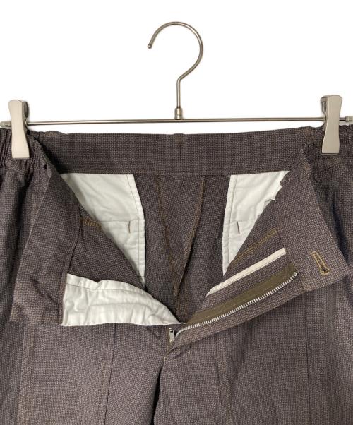 COMME des GARCONS HOMME DEUX（コムデギャルソン オム ドゥ）COMME des GARCONS HOMME DEUX (コムデギャルソン オム ドゥ) チェックイージーパンツ グレー×ブラウン サイズ:Ｍの古着・服飾アイテム