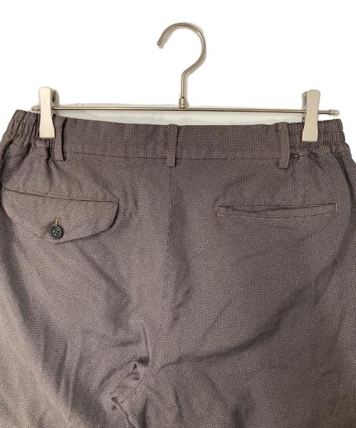 COMME des GARCONS HOMME DEUX（コムデギャルソン オム ドゥ）COMME des GARCONS HOMME DEUX (コムデギャルソン オム ドゥ) チェックイージーパンツ グレー×ブラウン サイズ:Ｍの古着・服飾アイテム