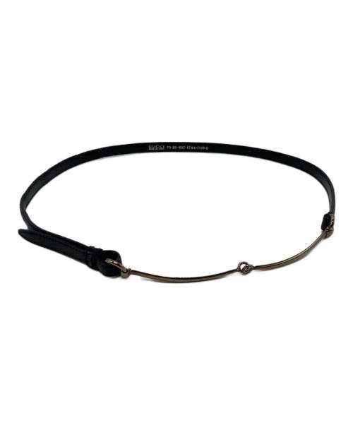 GUCCI（グッチ）GUCCI (グッチ) ホースビットベルト ブラックの古着・服飾アイテム