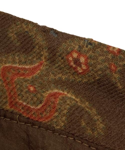 ETRO（エトロ）ETRO (エトロ) ペイズリー柄シルクウールスカート ブラウン サイズ:40の古着・服飾アイテム