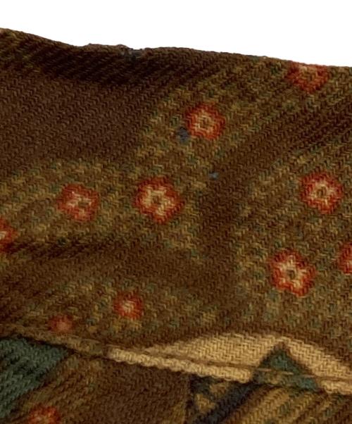 ETRO（エトロ）ETRO (エトロ) ペイズリー柄シルクウールスカート ブラウン サイズ:40の古着・服飾アイテム