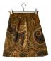 ETRO (エトロ) ペイズリー柄シルクウールスカート ブラウン サイズ:40：5000円