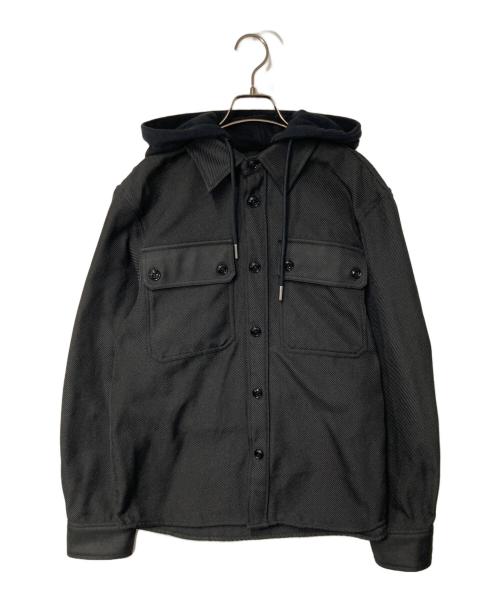 DIESEL（ディーゼル）DIESEL (ディーゼル) フーデットジャケット ブラック サイズ:Lの古着・服飾アイテム