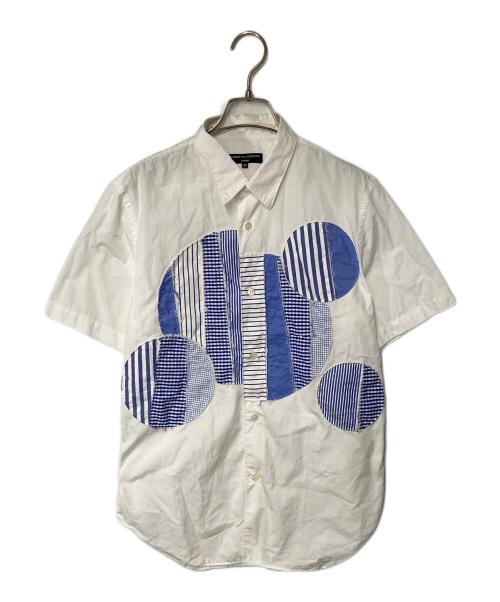 COMME des GARCONS HOMME（コムデギャルソン オム）COMME des GARCONS HOMME (コムデギャルソン オム) パッチワークシャツ ホワイト×ブルー サイズ:Ｍの古着・服飾アイテム