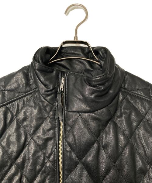 KADOYA（カドヤ）KADOYA (カドヤ) DB9 キルティングレザージャケット ブラック サイズ:4Lの古着・服飾アイテム