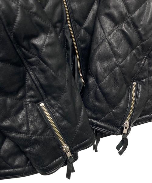 KADOYA（カドヤ）KADOYA (カドヤ) DB9 キルティングレザージャケット ブラック サイズ:4Lの古着・服飾アイテム