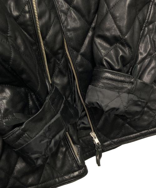 KADOYA（カドヤ）KADOYA (カドヤ) DB9 キルティングレザージャケット ブラック サイズ:4Lの古着・服飾アイテム