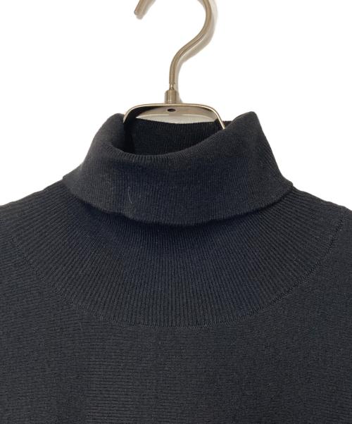 BEARDSLEY（ビアズリー）BEARDSLEY (ビアズリー) ニットコンビギャザーワンピース ブラックの古着・服飾アイテム