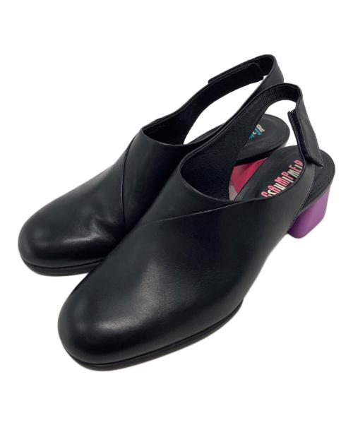 CAMPER（カンペール）CAMPER (カンペール) ツインズ ミディアムヒールパンプス ブラック サイズ:37の古着・服飾アイテム