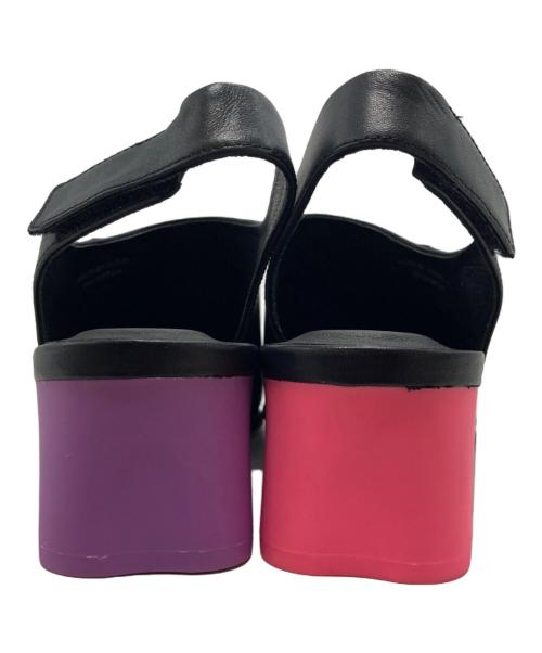 CAMPER（カンペール）CAMPER (カンペール) ツインズ ミディアムヒールパンプス ブラック サイズ:37の古着・服飾アイテム