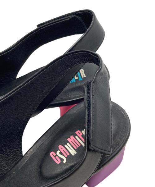 CAMPER（カンペール）CAMPER (カンペール) ツインズ ミディアムヒールパンプス ブラック サイズ:37の古着・服飾アイテム