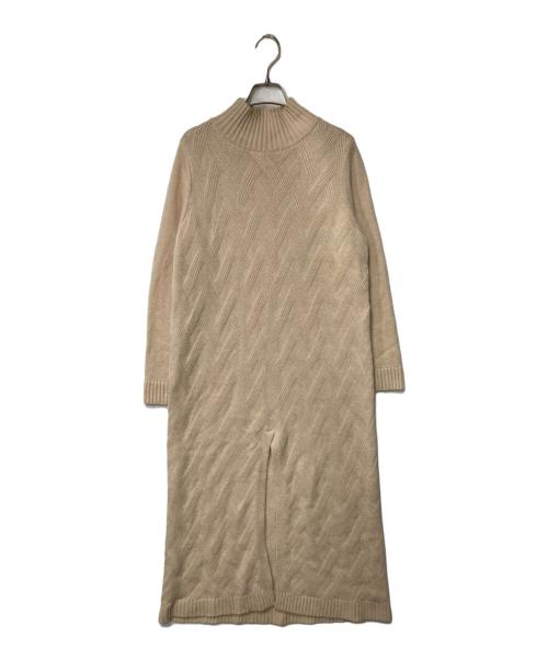 BALENCIAGA（バレンシアガ）BALENCIAGA (バレンシアガ) カシミヤニットワンピース ベージュ サイズ:38の古着・服飾アイテム